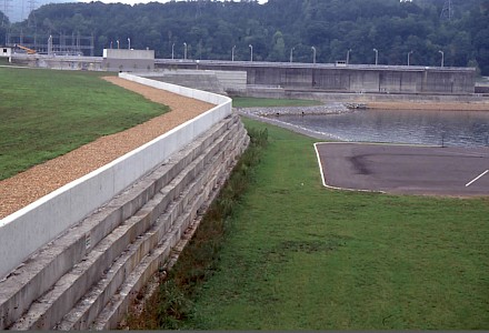 Nickajack Auxillary Spillway completed Nickajack Auxillary Spillway completed