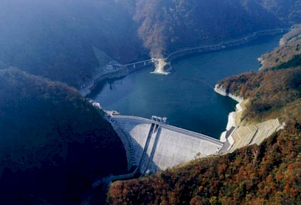 Sabigawa (lower dam) completed Sabigawa (lower dam) completed
