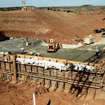 Alan Henry Spillway under construction