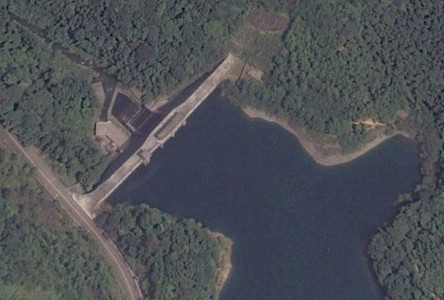 Guangzhou PSS- Lower dam on Google Earth