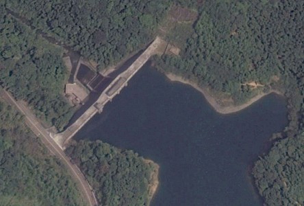 Guangzhou PSS- Lower dam on Google Earth Guangzhou PSS- Lower dam on Google Earth