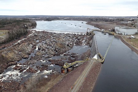 Grand Falls spillway completed Grand Falls spillway completed