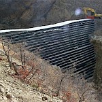 Barnard Creek Canyon Debris Dam completed