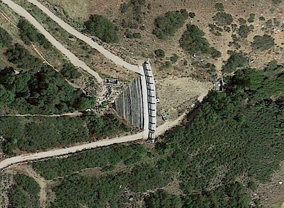 Barnard Creek Canyon Debris Dam on Google Earth Barnard Creek Canyon Debris Dam on Google Earth