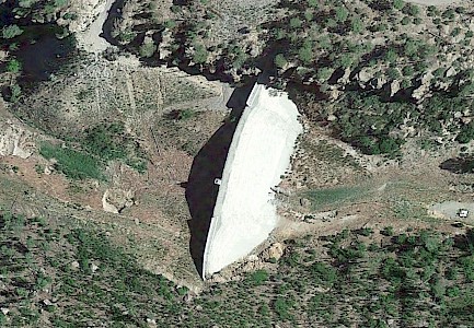 Pajarito Canyon on Google Earth