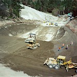 Pajarito Canyon under construction