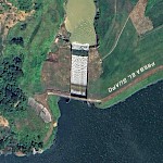El Guapo spillway on Google Earth