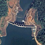Nakai, part of Nam Theun 2 HPP on Google Earth