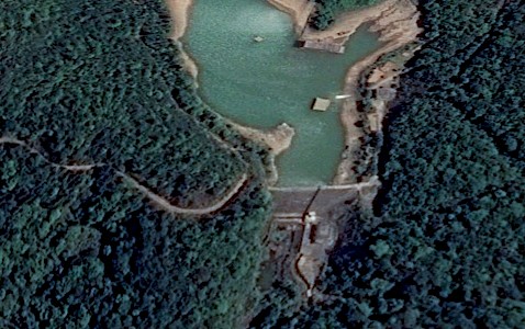 Huizhou PSS - Upper dam on Google Earth