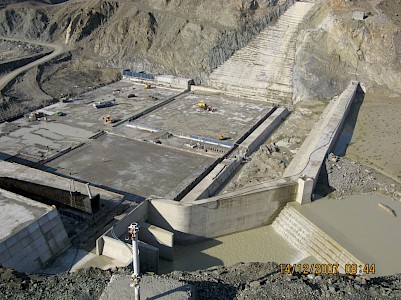 Zirdan under construction Zirdan under construction