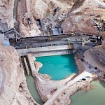 El Puente de Santolea under construction