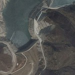 Huhehaote (Hohhot) PSS - Downstream lower dam on Google Earth