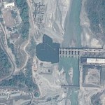 Teesta low dam (Stage IV) on Google Earth