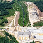 Duck River under construction