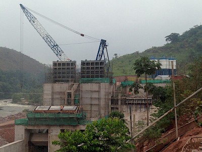 Zongo II under construction Zongo II under construction