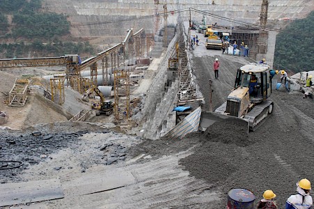 Trung Son under construction Trung Son under construction