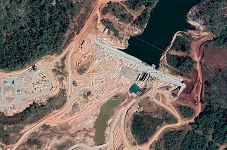 Saddle Dam D (Xe-Pian Xe-Namnoy) on Google Earth