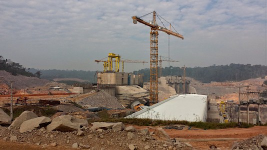 Teles Pires under construction Teles Pires under construction