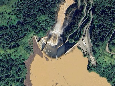 Arenal I-II on Google Earth