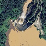 Arenal I-II on Google Earth
