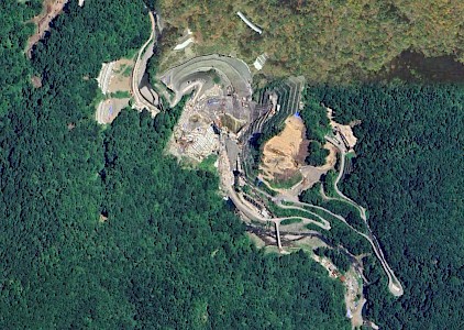 Uchigatani on Google Earth