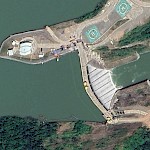 Jalaur afterbay dam on Google Earth