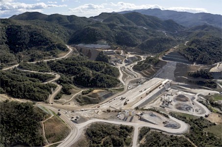 Agios Georgios under construction