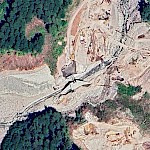 Cheekeye Fan Debris Barrier on Google Earth